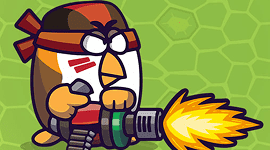 Chicken wars merge Guns game